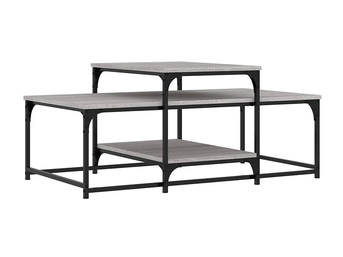 Couchtisch Beistelltisch Grau Sonoma 102x60x45 cm Holzwerkstoff -MN37966