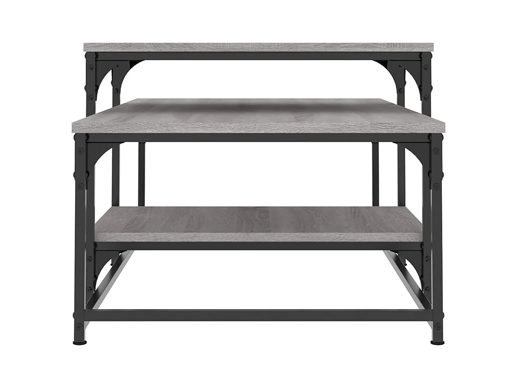 Couchtisch Beistelltisch Grau Sonoma 102x60x45 cm Holzwerkstoff -MN37966