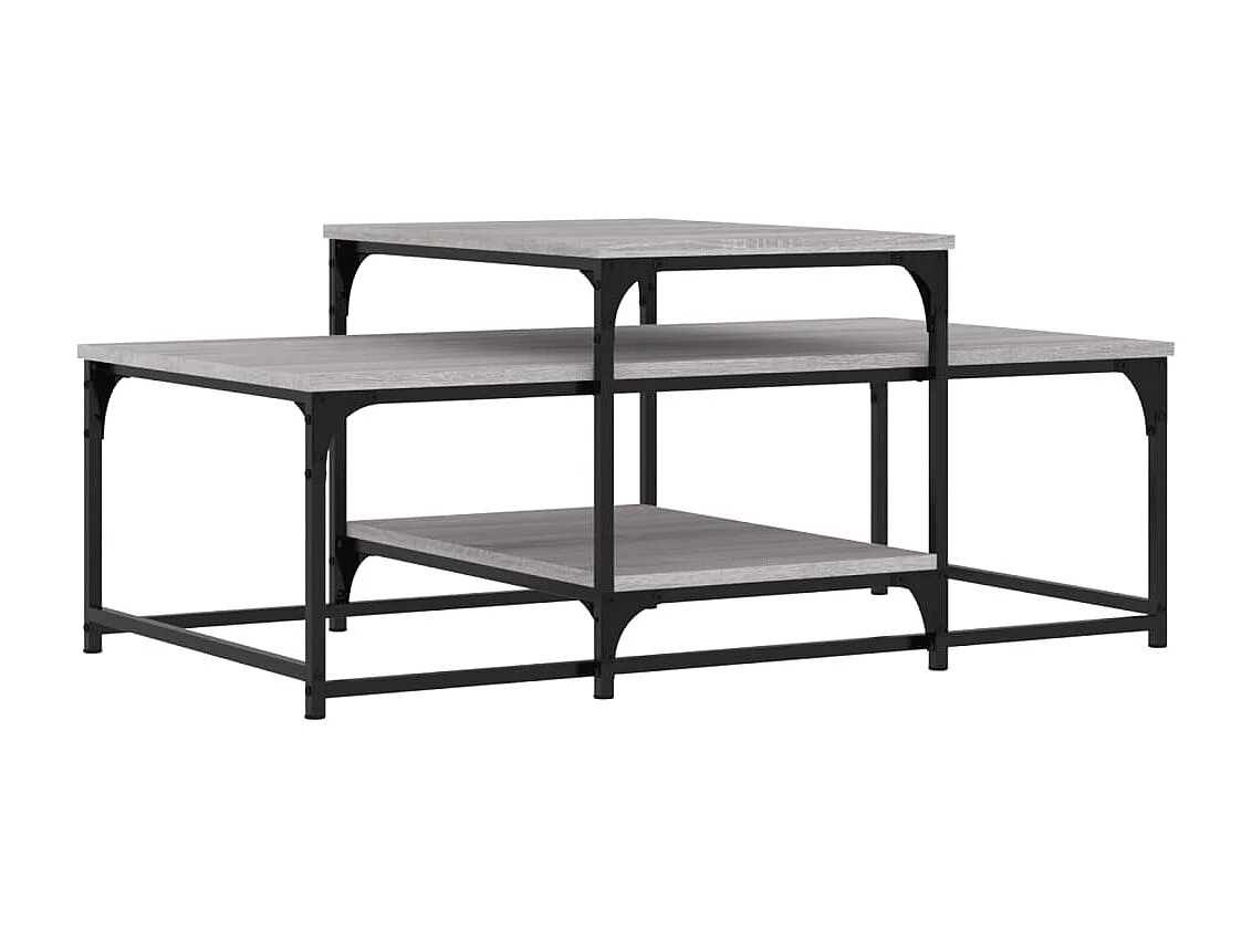 Couchtisch Beistelltisch Grau Sonoma 102x60x45 cm Holzwerkstoff -MN37966