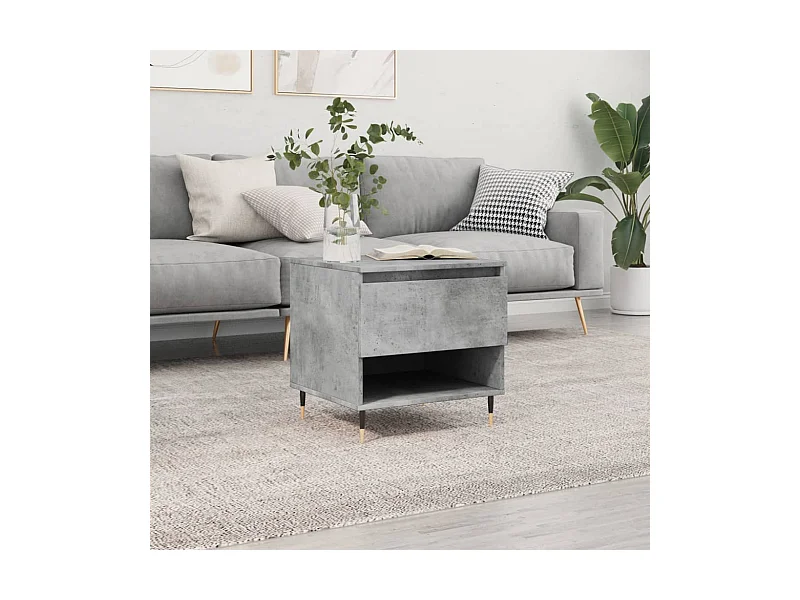 Couchtisch Beistelltisch Betongrau 50x46x50 cm Holzwerkstoff -MN83144