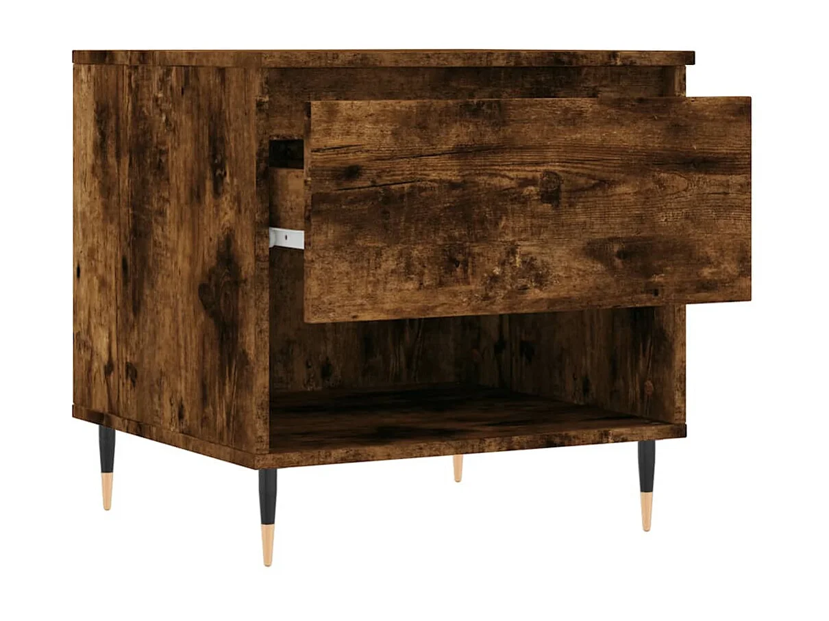 Couchtisch Beistelltisch Räuchereiche 50x46x50 cm Holzwerkstoff -MN96213