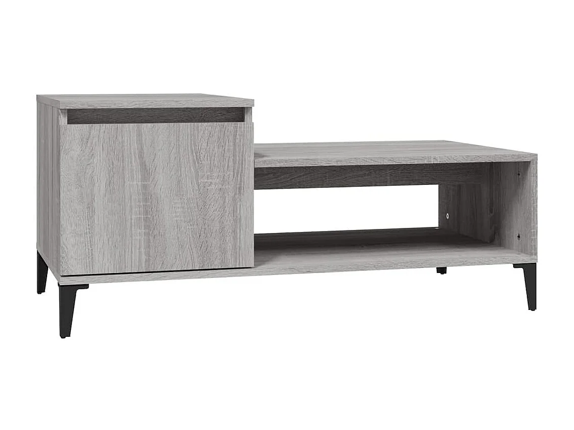 Couchtisch Beistelltisch Grau Sonoma 100x50x45 cm Holzwerkstoff -MN35505