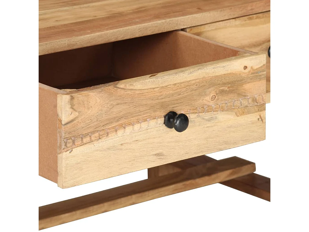 Couchtisch Beistelltisch 100x50x40 cm Massivholz Akazie -MN49825