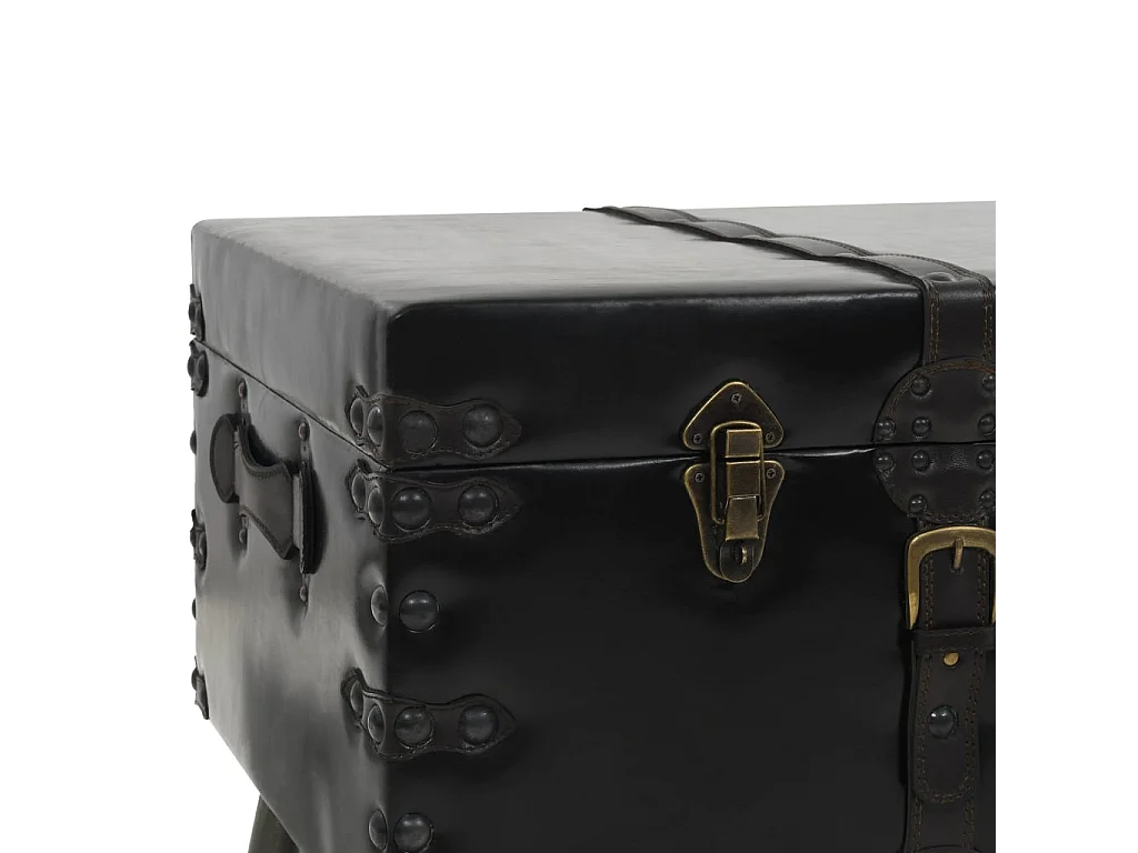 Couchtisch Beistelltisch MDF und Stahl 102 x 51 x 48 cm -MN44694