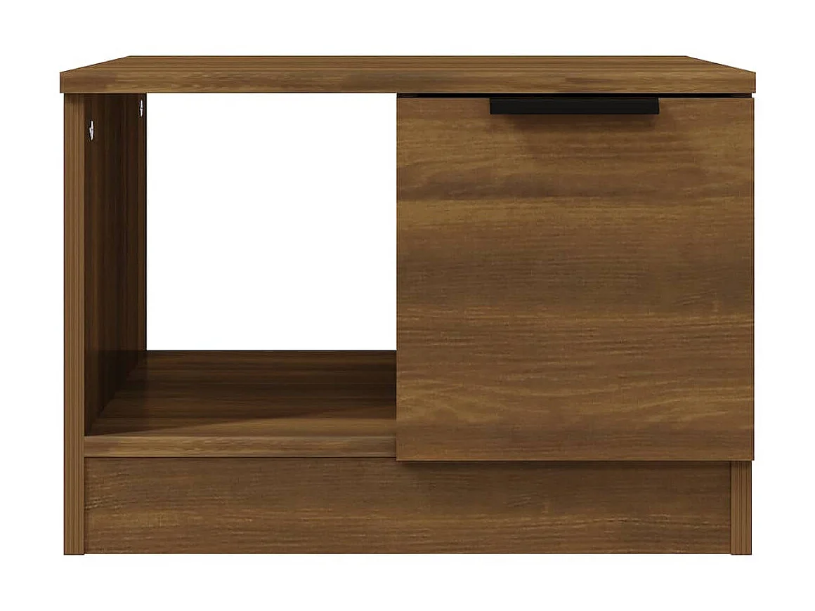 Couchtisch Braun Beistelltisch Eichen-Optik 50x50x36 cm Holzwerkstoff -MN26328