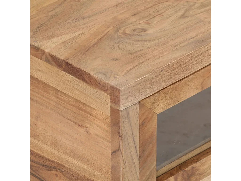 Couchtisch Beistelltisch 90x60x40 cm Massivholz Akazie -MN85586