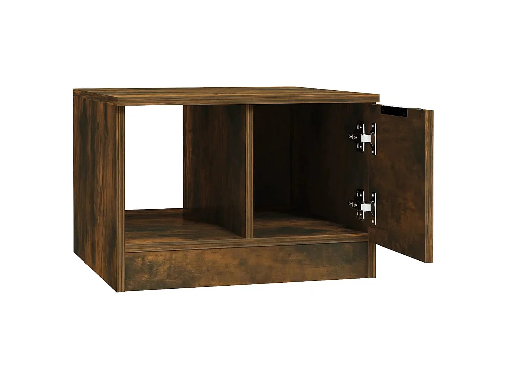 Couchtisch Beistelltisch Räuchereiche 50x50x36 cm Holzwerkstoff -MN38656