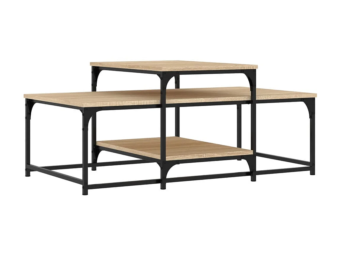 Couchtisch Beistelltisch Sonoma-Eiche 102x60x45 cm Holzwerkstoff -MN75274