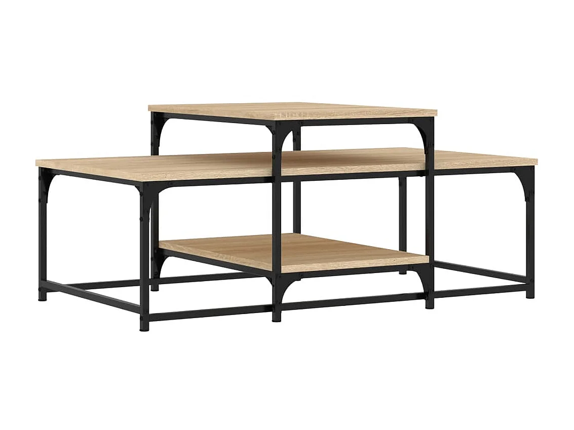 Couchtisch Beistelltisch Sonoma-Eiche 102x60x45 cm Holzwerkstoff -MN75274