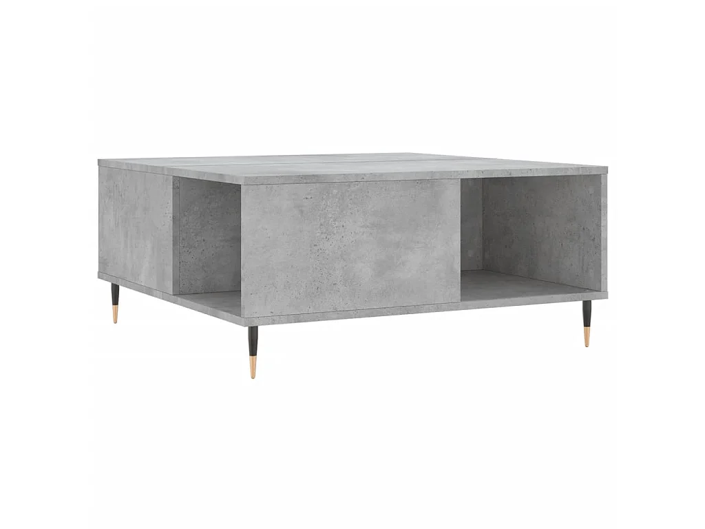 Couchtisch Beistelltisch Betongrau 80x80x36,5 cm Holzwerkstoff -MN29965