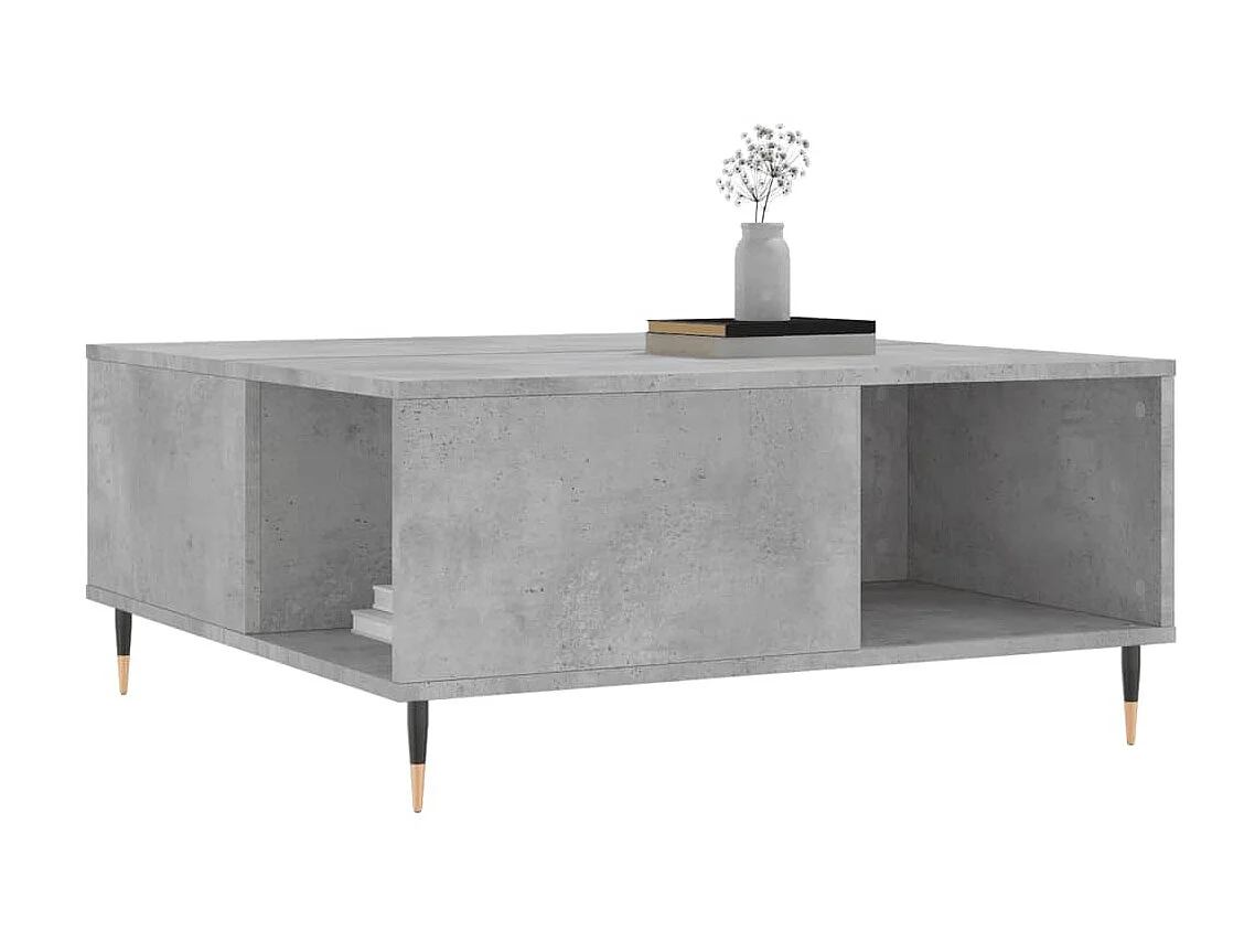 Couchtisch Beistelltisch Betongrau 80x80x36,5 cm Holzwerkstoff -MN29965