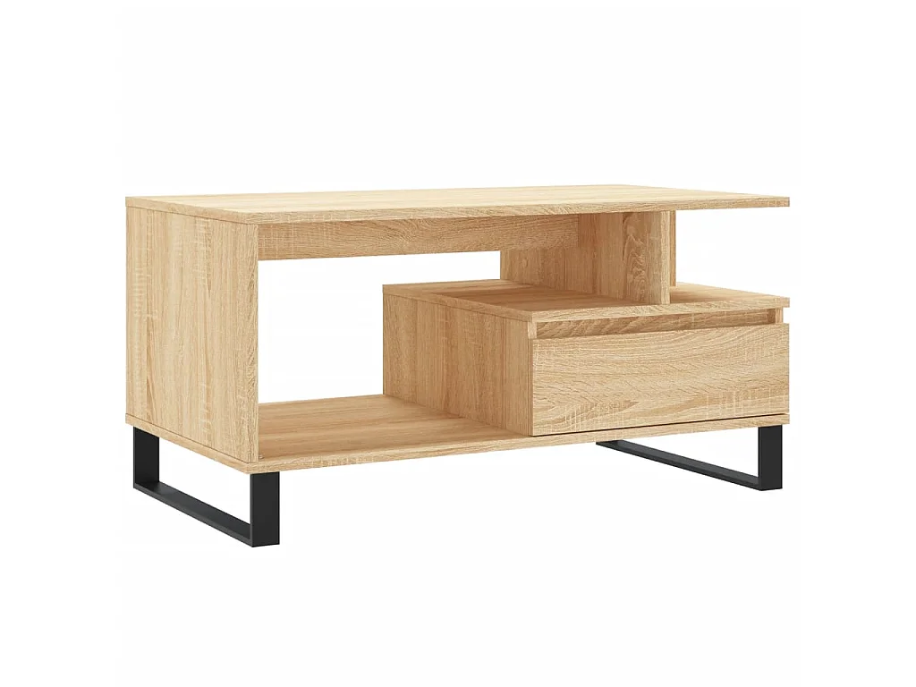 Couchtisch Beistelltisch Sonoma-Eiche 90x49x45 cm Holzwerkstoff -MN57367