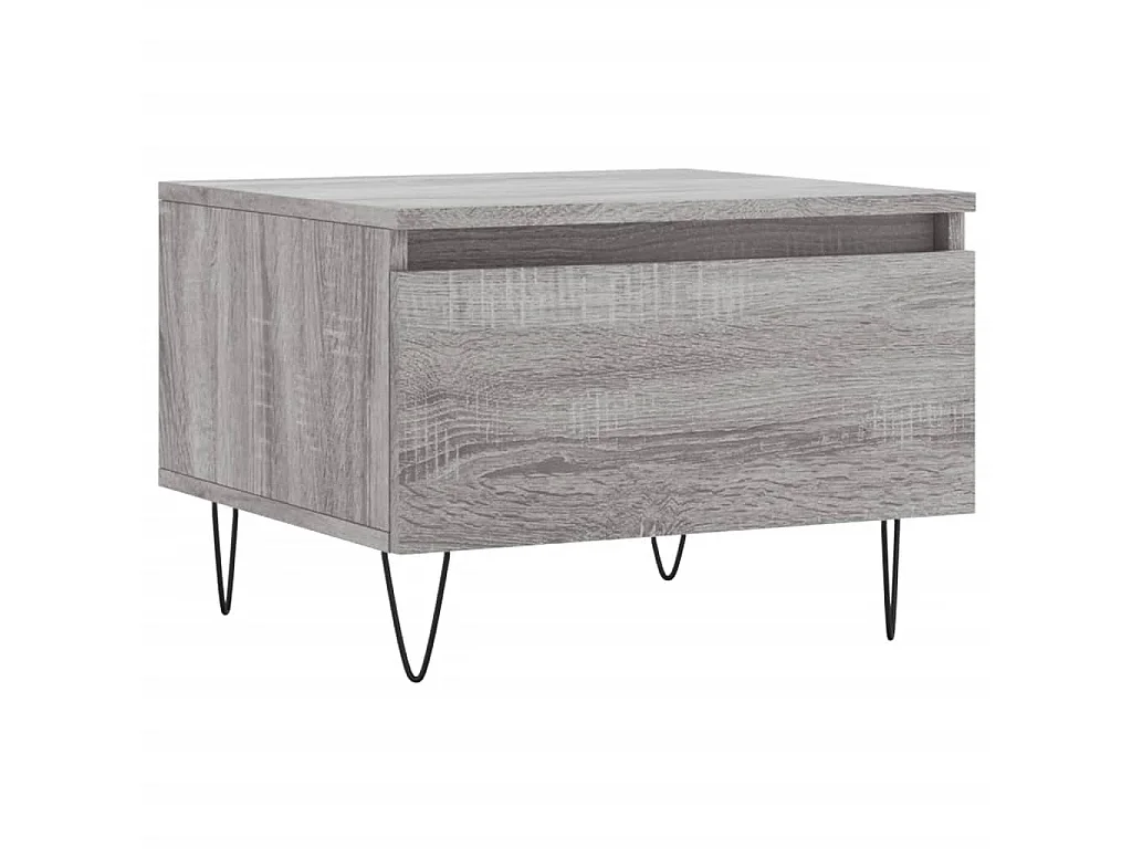 2er-Set Couchtische Beistelltisch Grau Sonoma 50x46x35 cm Holzwerkstoff -MN38763