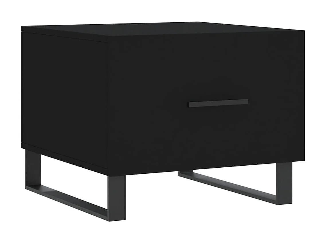 2er-Set Couchtische Beistelltisch Schwarz 50x50x40 cm Holzwerkstoff -MN11633