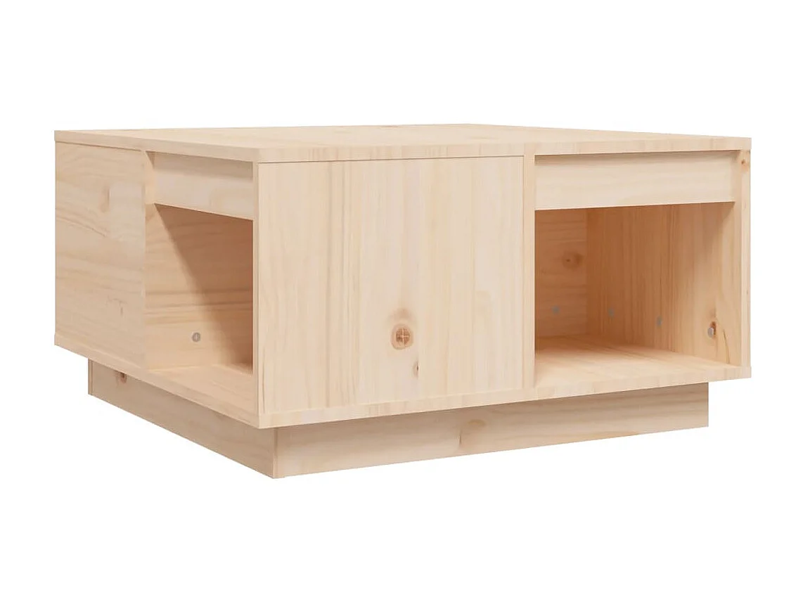 Couchtisch Beistelltisch 60x61x32,5 cm Massivholz Kiefer -MN34696