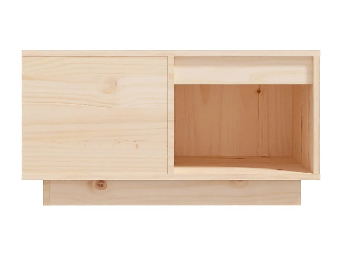 Couchtisch Beistelltisch 60x61x32,5 cm Massivholz Kiefer -MN34696