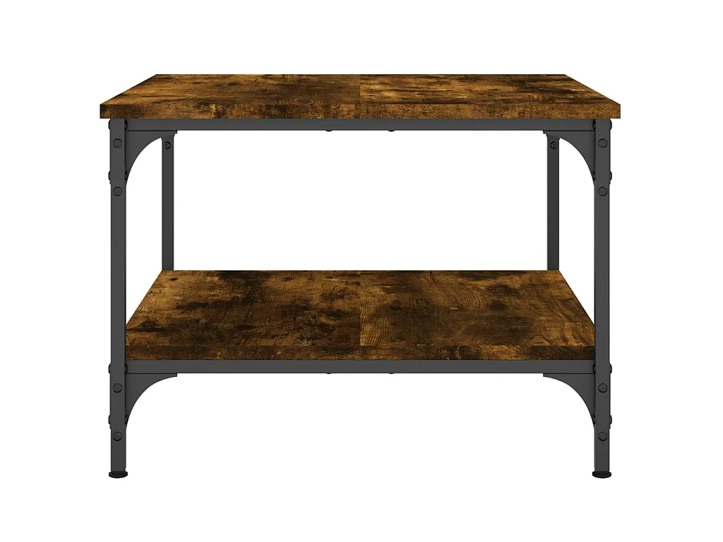 Couchtisch Beistelltisch Räuchereiche 55x55x40 cm Holzwerkstoff -MN47854