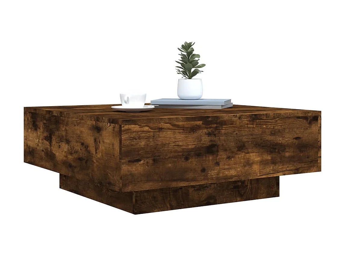 Couchtisch Beistelltisch Räuchereiche 80x80x31 cm Holzwerkstoff -MN56275