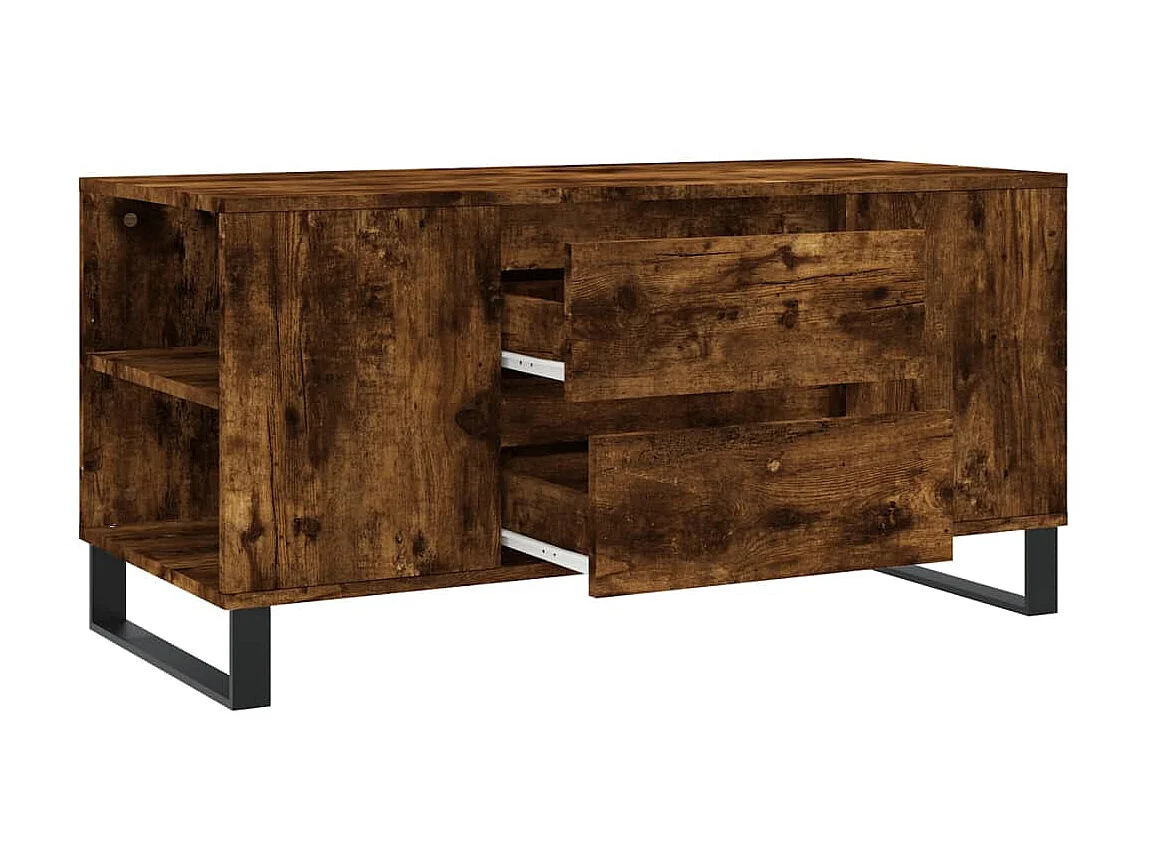 Couchtisch Beistelltisch Räuchereiche 102x44,5x50 cm Holzwerkstoff -MN22409