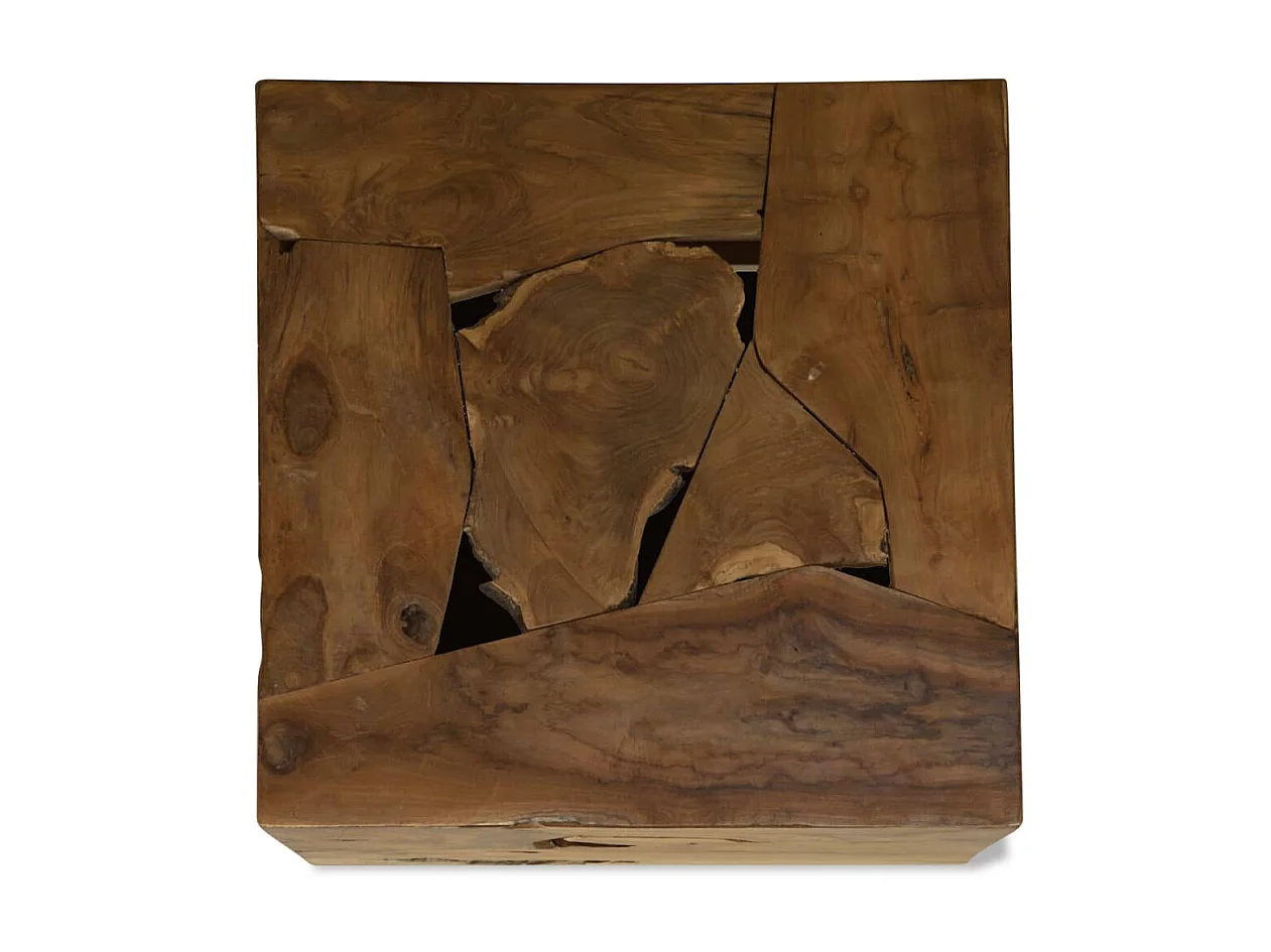 Couchtisch Beistelltisch Echtholz 50 x 50 x 35 Braun -MN94710