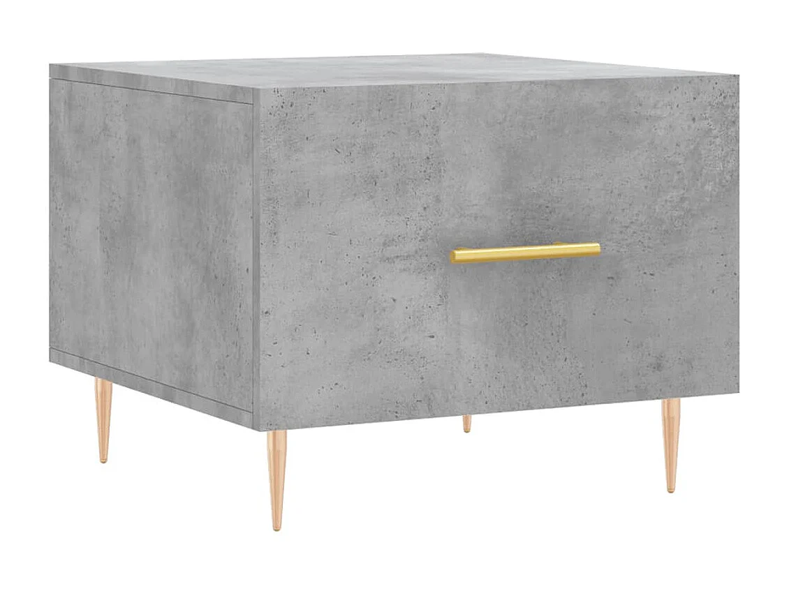 2er-Set Couchtische Beistelltisch Betongrau 50x50x40 cm Holzwerkstoff -MN86740