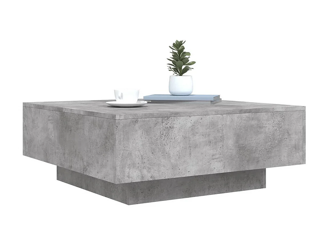 Couchtisch Beistelltisch Betongrau 80x80x31 cm Holzwerkstoff -MN47838