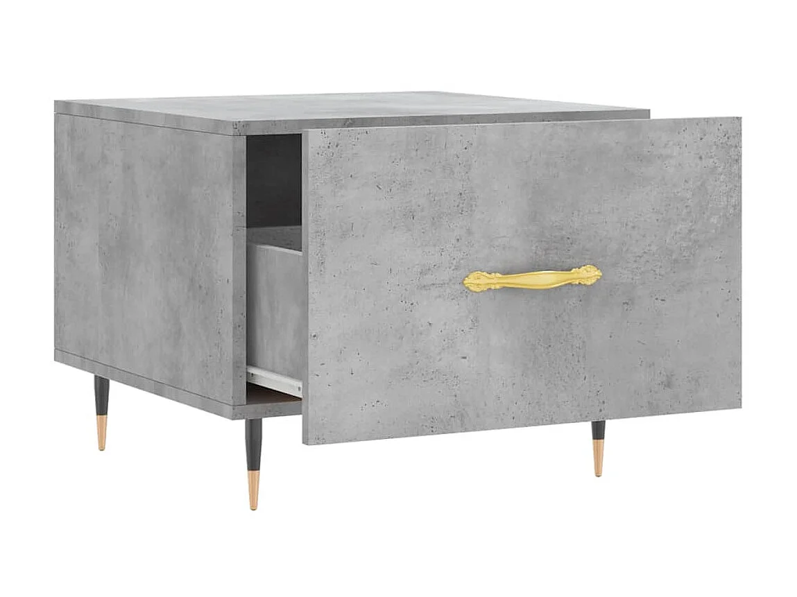 Couchtisch Beistelltisch Betongrau 50x50x40 cm Holzwerkstoff -MN17642