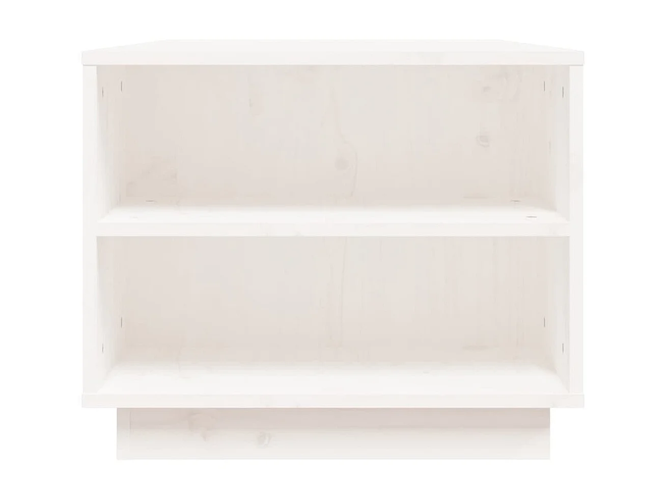 Couchtisch Beistelltisch Weiß 90x49x40,5 cm Massivholz Kiefer -MN18098