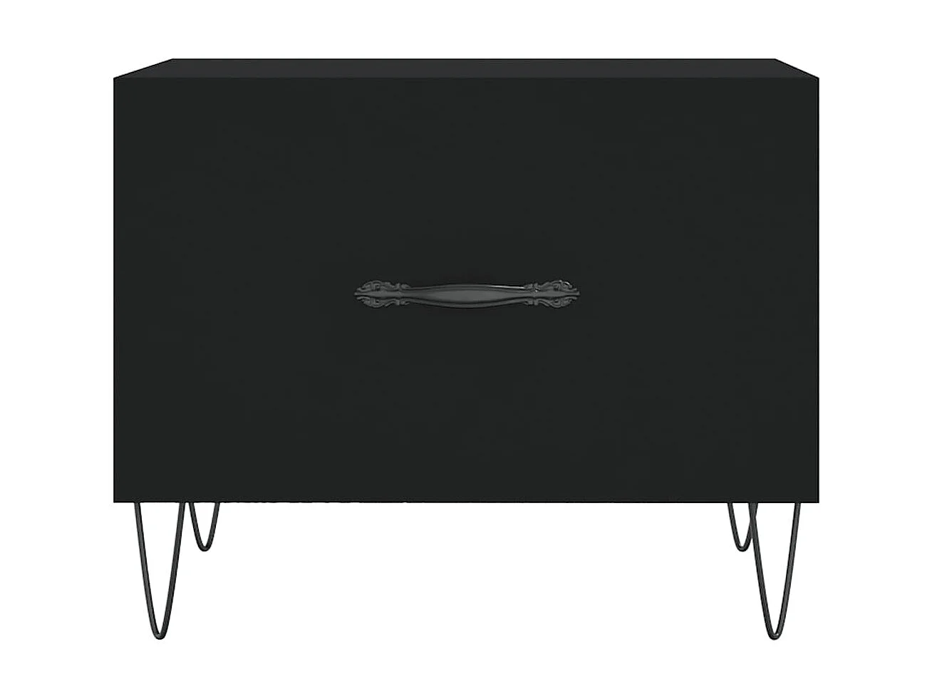 Couchtisch Beistelltisch Schwarz 50x50x40 cm Holzwerkstoff -MN41103