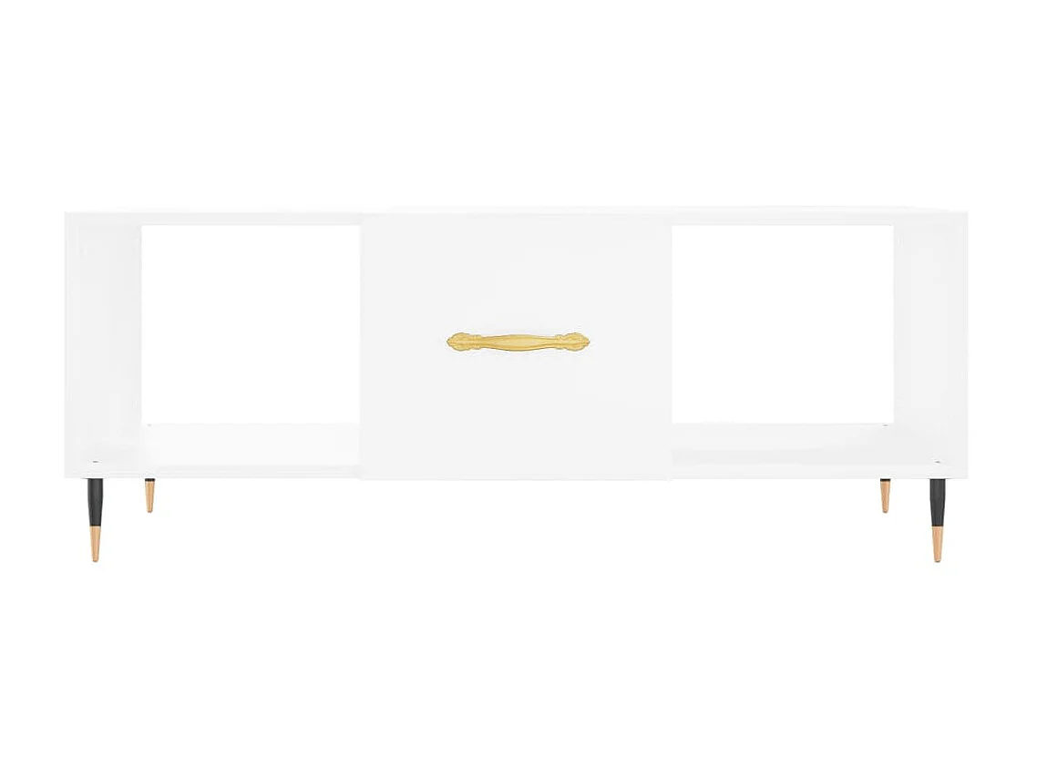 Couchtisch Beistelltisch Weiß 102x50x40 cm Holzwerkstoff -MN27430