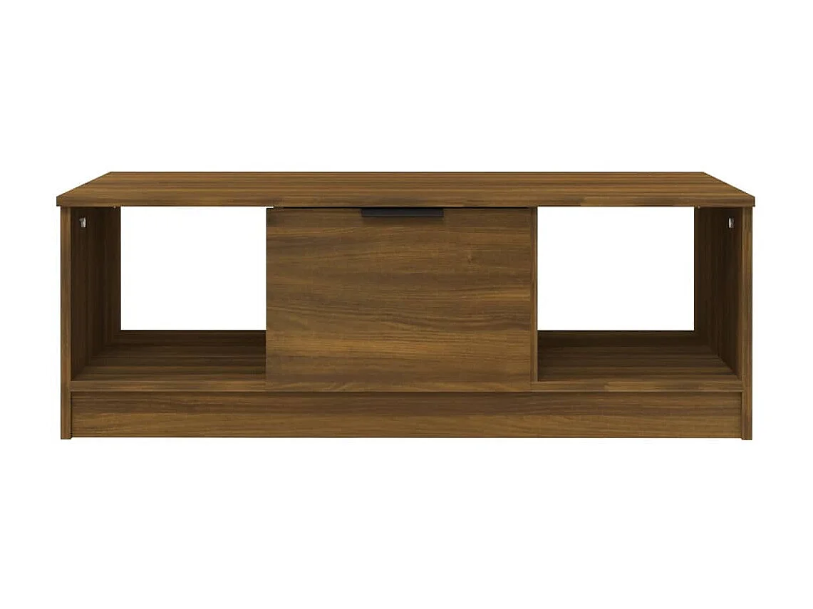 Couchtisch Braun Beistelltisch Eichen-Optik 102x50x36 cm Holzwerkstoff -MN92874