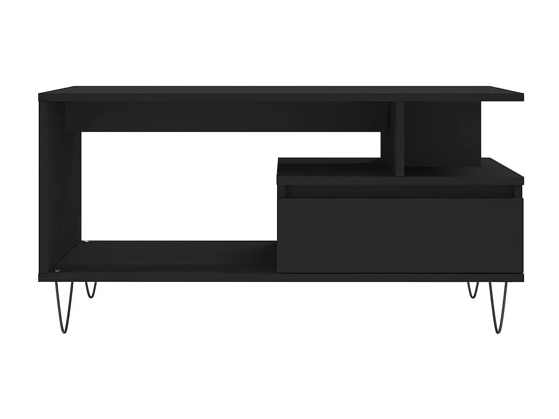 Couchtisch Beistelltisch Schwarz 90x49x45 cm Holzwerkstoff -MN68956