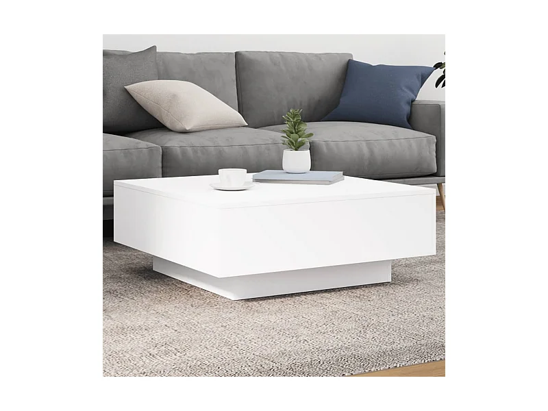 Couchtisch Beistelltisch Weiß 80x80x31 cm Holzwerkstoff -MN42114