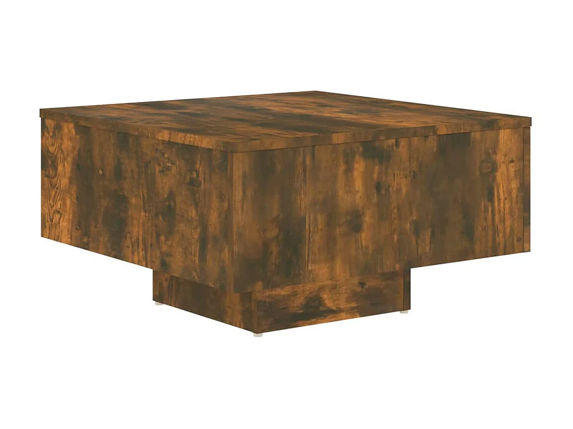 Couchtisch Beistelltisch Räuchereiche 60x60x31,5 cm Holzwerkstoff -MN18591