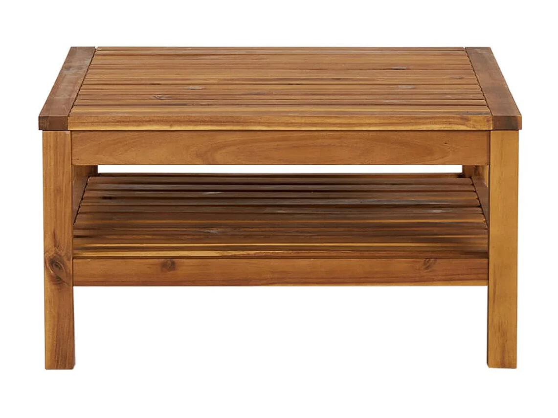 Couchtisch Beistelltisch 65x65x35 cm Massivholz Akazie -MN23745