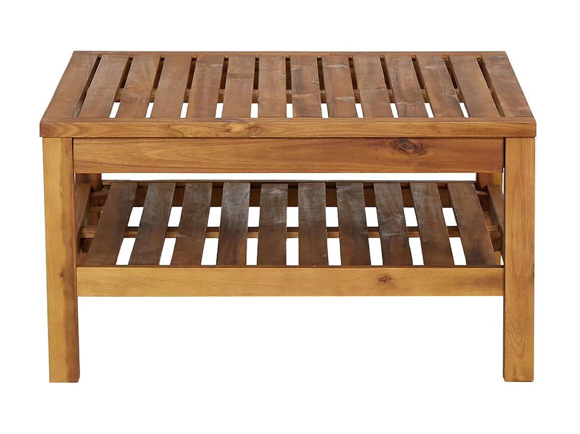 Couchtisch Beistelltisch 65x65x35 cm Massivholz Akazie -MN23745