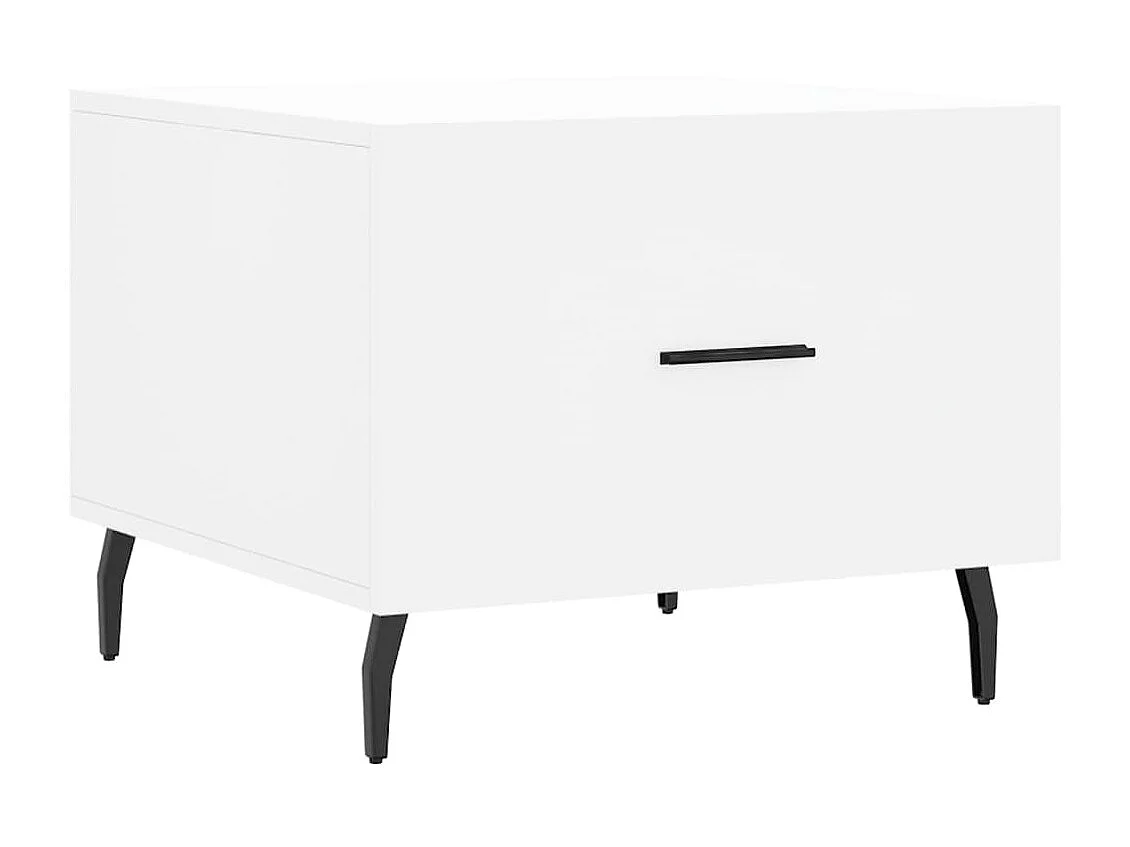 Couchtisch Beistelltisch Weiß 50x50x40 cm Holzwerkstoff -MN57705