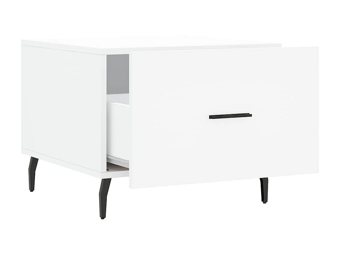 Couchtisch Beistelltisch Weiß 50x50x40 cm Holzwerkstoff -MN57705