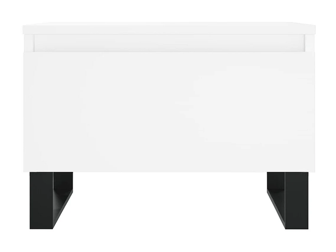 2er-Set Couchtische Beistelltisch Weiß 50x46x35 cm Holzwerkstoff -MN86199