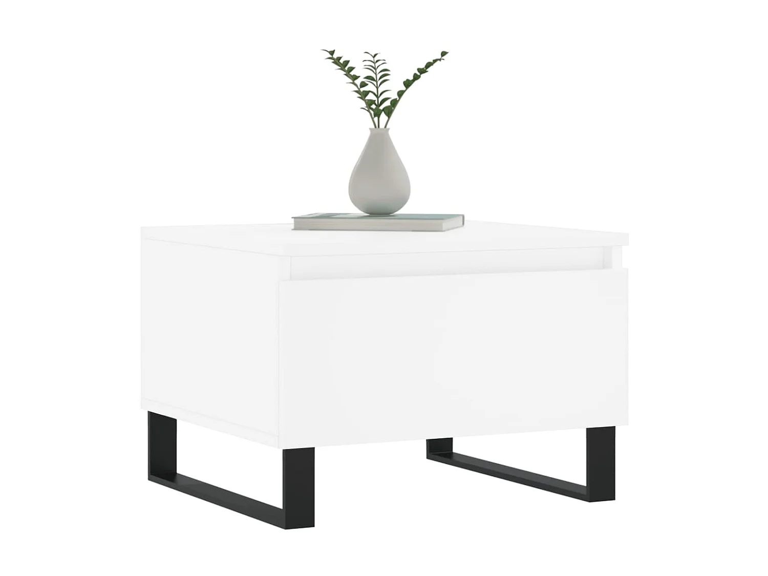 2er-Set Couchtische Beistelltisch Weiß 50x46x35 cm Holzwerkstoff -MN86199