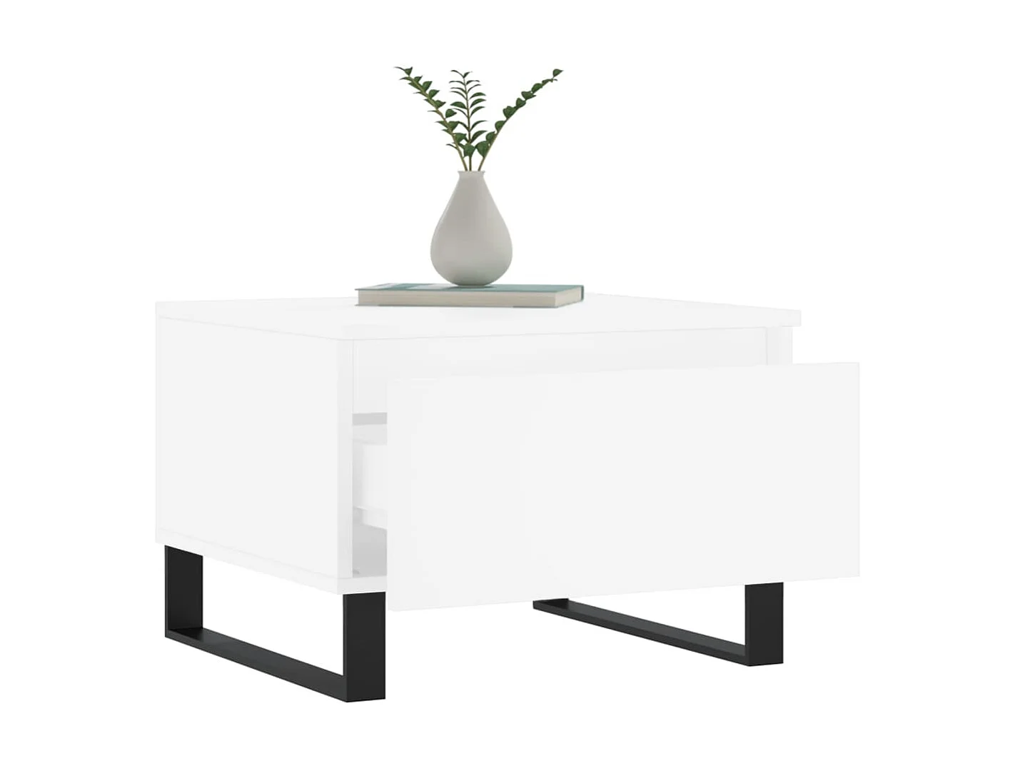 2er-Set Couchtische Beistelltisch Weiß 50x46x35 cm Holzwerkstoff -MN86199