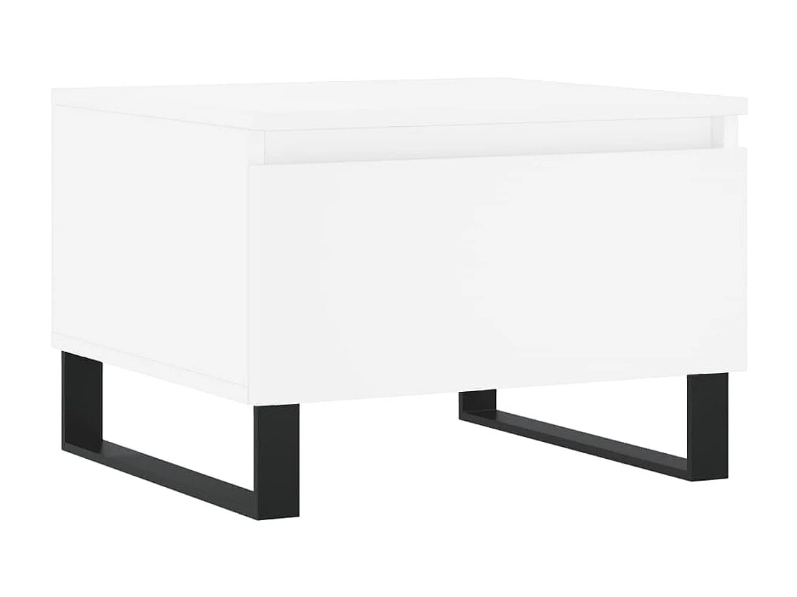 2er-Set Couchtische Beistelltisch Weiß 50x46x35 cm Holzwerkstoff -MN86199