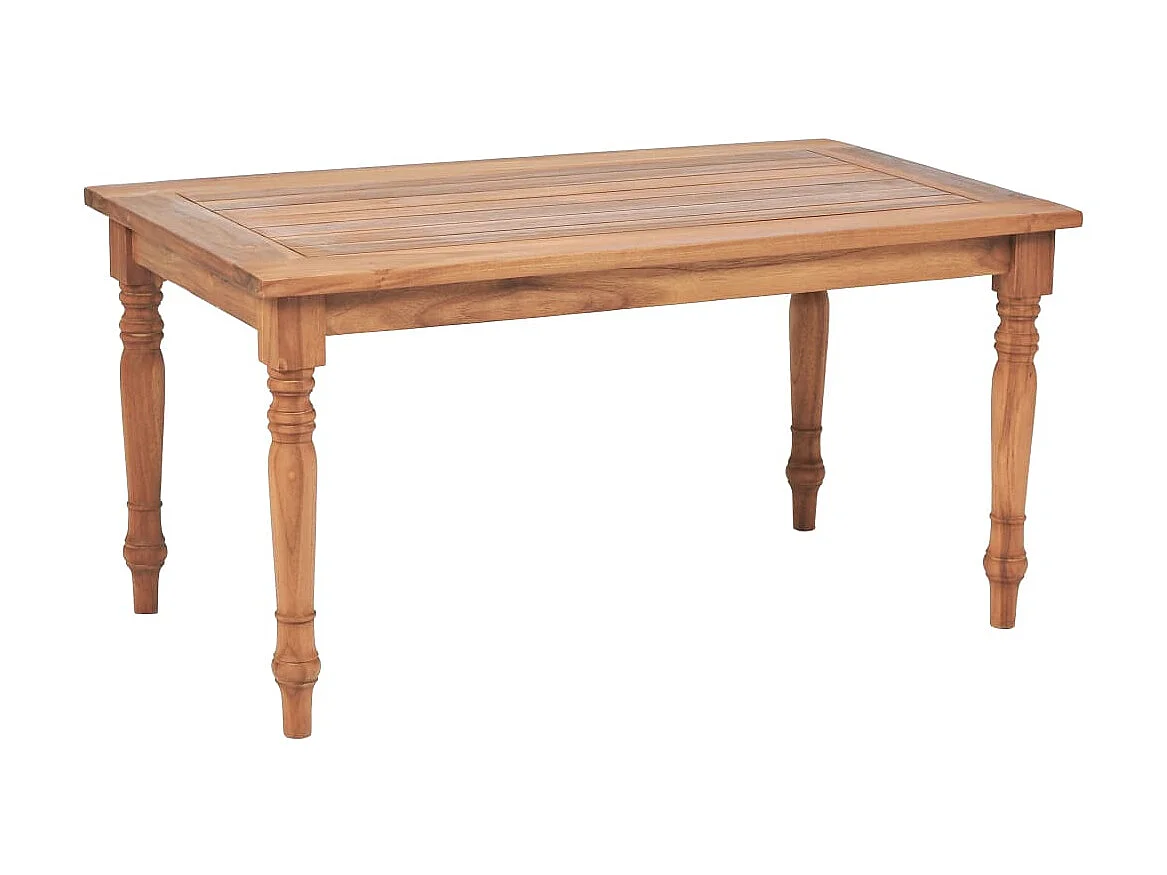 Batavia Couchtisch,Beistelltisch Kolonialstil Teak 90 x 50 x 45 cm -MN36600