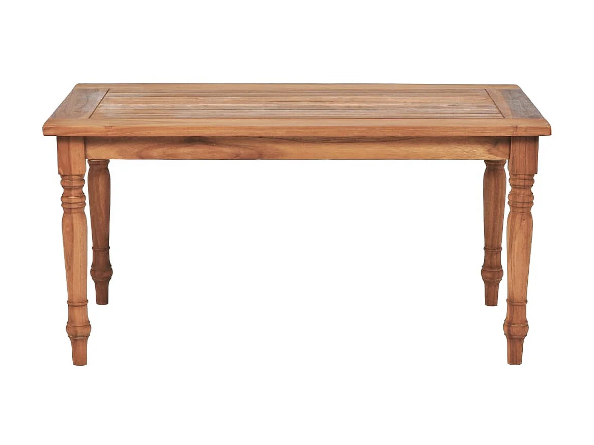 Batavia Couchtisch,Beistelltisch Kolonialstil Teak 90 x 50 x 45 cm -MN36600
