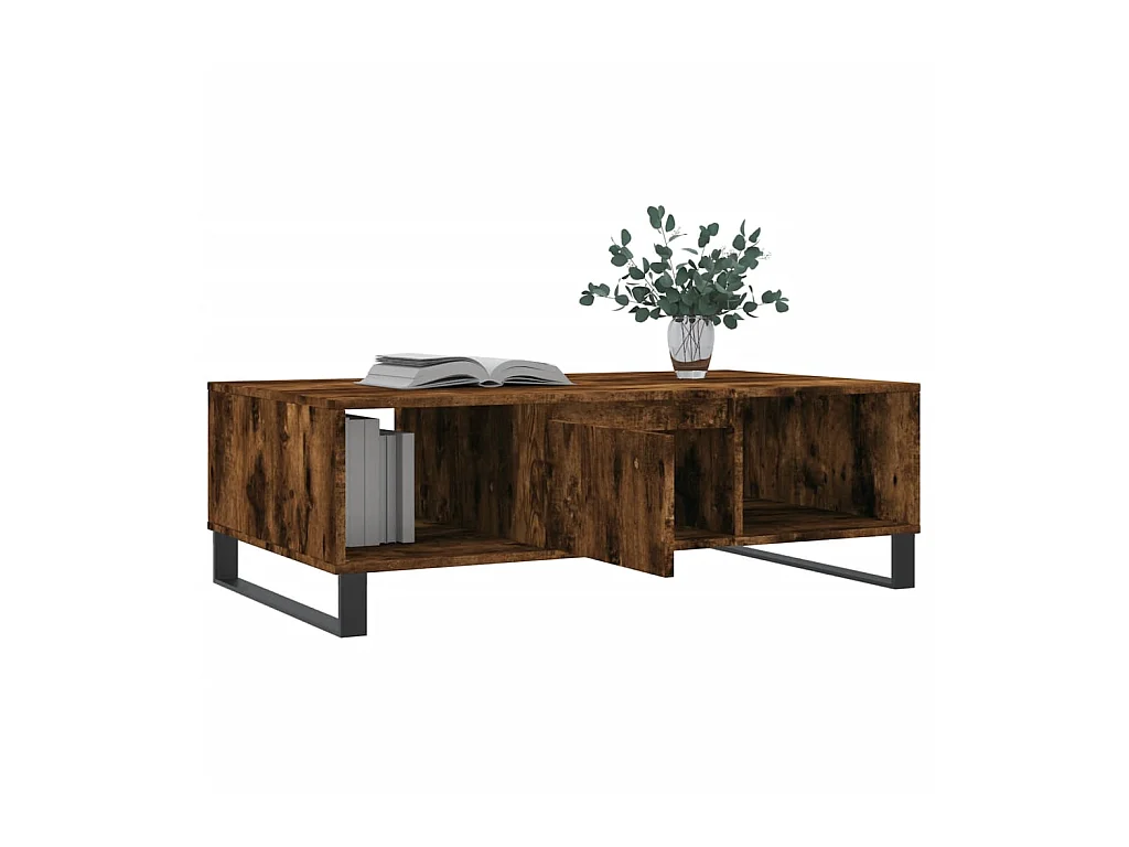 Couchtisch Beistelltisch Räuchereiche 104x60x35 cm Holzwerkstoff -MN55065