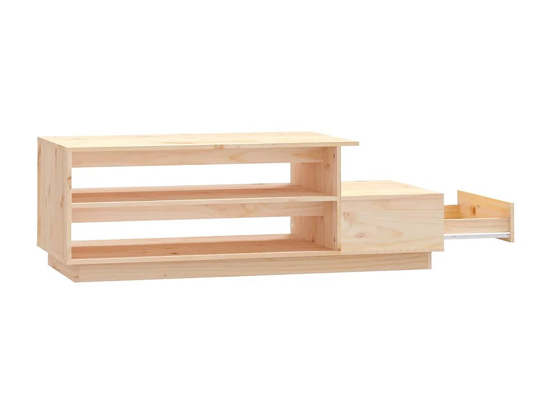 Couchtisch Beistelltisch 120x50x40,5 cm Massivholz Kiefer -MN48166