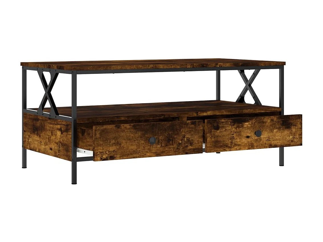 Couchtisch Beistelltisch Räuchereiche 100x51x45 cm Holzwerkstoff -MN82724