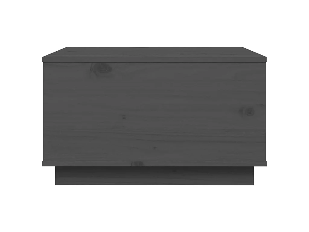 Couchtisch Beistelltisch Grau 60x50x35 cm Massivholz Kiefer -MN44428