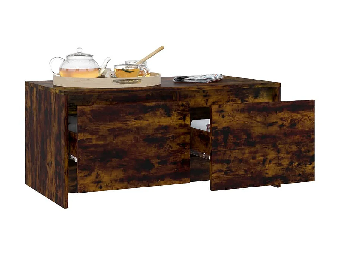 Couchtisch Beistelltisch Räuchereiche 90x50x41,5 cm Holzwerkstoff -MN14981