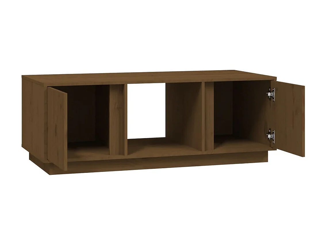 Couchtisch Beistelltisch Honigbraun 110x50x40 cm Massivholz Kiefer -MN63350